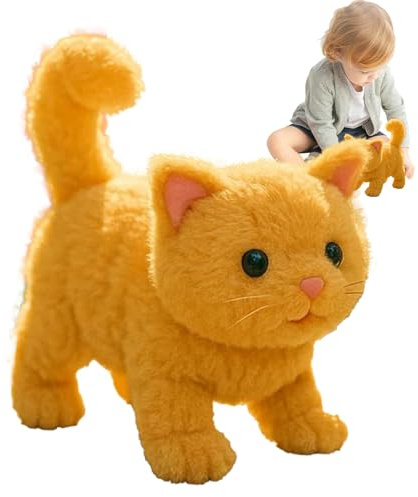 Generico Giocattoli Gattino Per Bambina | Animali Domestici Elettronici Realistici - Figure Interattive Per Ragazzi Casa Ufficio Famiglia San Festa Della Mamma