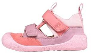 Affenzahn Sandalo Primi Passi Pelle Freely Flessibile, Traspirante, Leggero, Taglia 19-26, con Chiusure Regolabili Unicorno - Rosa