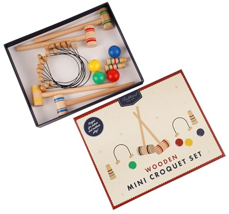CGB Giftware | Traditional Toy Co. Mini Croquet Set | Travel Game | Classic Game | GB09548