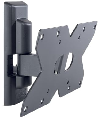 Meliconi CME ETR120, Supporto TV Parete, Supporto TV Inclinabile, Staffa per TV a Schermo Piatto da 14 a 32, Attacco VESA 75-100-200x100, Portata 20 Kg, Made in Italy, Nero