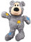 KONG Wild Knots Bear - Hundespielzeug aus Geknotetem Seil - Minimale Füllung - Für Kleine/Mittelgroße Hunde - Bär