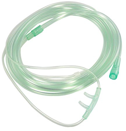 Sauerstoffbrille gebogenen Nasenstutzen 2,13 m Sternlumen, Größe:Kind