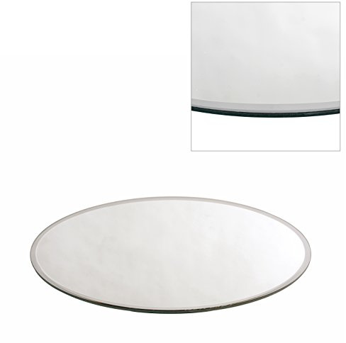 Decor Essentials Round Mirror Plate Wedding Table Centrepieces (25 cm Round)