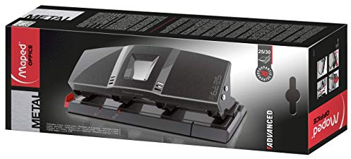 Maped Office Advanced Grey Four Hole Metal Punch (25 sheets)