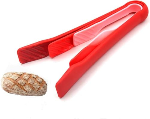 Pinze da cucina professionali, pinze per barbecue, utensili da cucina in acciaio inox, ideali per servire con silicone chef, pinze per arrosto, carne alla griglia, pasticceria, biscotti, 3 confezioni