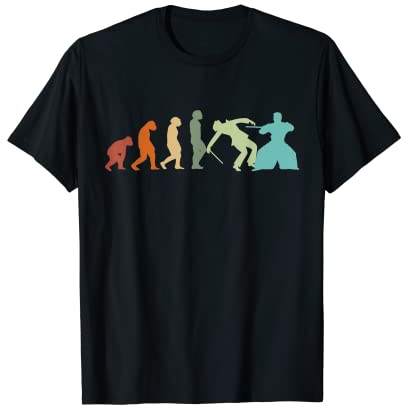 Battojutsu Iaido Aikido Ju-Jutsu Kendo Evolution Kenjutsu T-Shirt