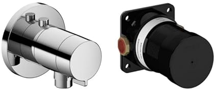 Keuco Fertigmontageset IXMO Solo vc, UP-Brausethermostat-Set, Schlauchanschluss, rd