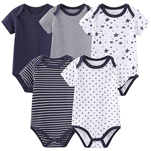 MAMIMAKA Baby bodysuit babybyxor byxor babykläder kortärmad kroppsdräkt för bebis pojkar och flickor
