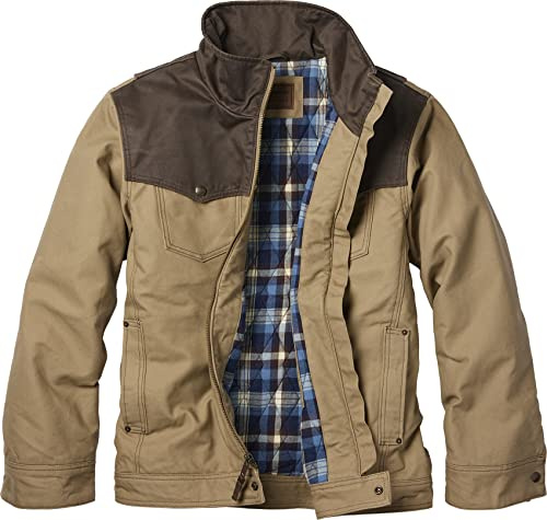 Legendary Whitetails Men's Stockyards Bozeman Canvas Western Coat, Khaki, 3XL Big