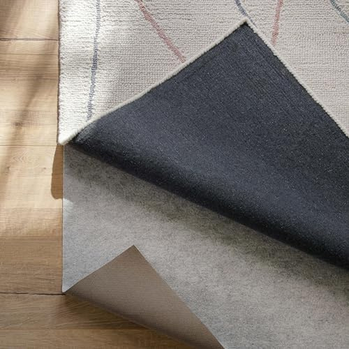 WECONhome RugPad de différentes épaisseurs - Antidérapant et lavable - Non seulement pour les tapis - Basic RugPad (60 x 130 cm, gris clair)