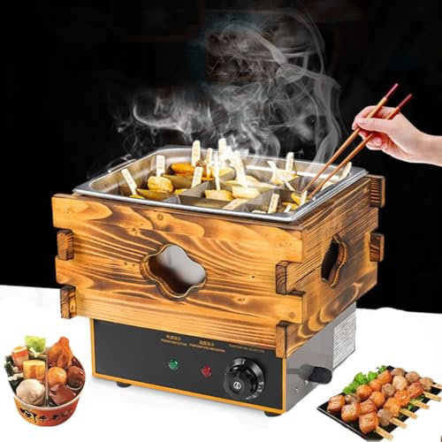 Kommersiell Oden-kruka – 9 lådor Oden matlagningsmaskin, rostfritt stålkropp, justerbar temperatur 60 ~ 200 °C, avtagbar skiljevägg, mångsidig matlagningsapparat för restauranger, 585 x 370 x 295 mm