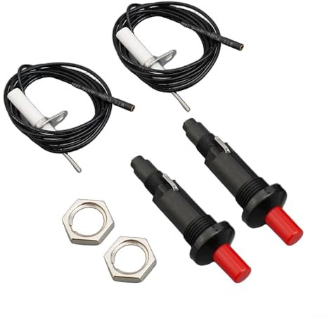 Encendedor piezoeléctrico de alto rendimiento para aparatos de gas 2 unidades con cables