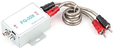 RASTKY Filtro de Aislamiento de Ruido de Audio Estéreo para Automóvil de 12 V: Reductor Efectivo para Amplificadores y Parlantes, Fácil Instalación, Carcasa de Aluminio Duradera, Solución Confiable