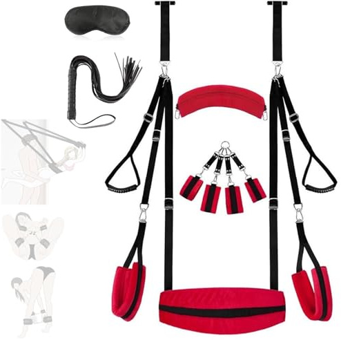 Sex Swings for Adults Couples Door Sex Swings for Adults Couples Over Door Swinger Easy Installation,red