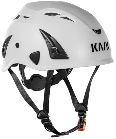 Casco da Lavoro KASK Professionale | Leggero, Ventilato e Regolabile | per Edilizia, Cantiere, Lavori in Quota | Predisposto per Visiera e Cuffie Antirumore da acquistare separatamente. (CASCO-WHITE)