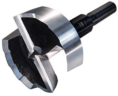 Forstner Drill Bit Black Shark Forged Steel for Woodworking Size:1-1/4 in