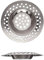 2 Pack Stainless Steel Sink Strainer Plug, Dual Function Drain Protector, Anti-Clogg Hair & Food Catcher for Kitchen, Bathroom, Shower, Universal Sink Plug Replacement,Strainer Basket (7cm/3cm)