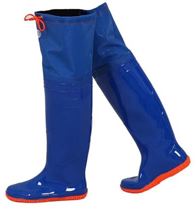 JCWGLY Watstiefel Leichte Wathose Für Angeln Und Jagen, 60 cm Hohe Watstiefel Mit Rutschfester Sohle, Wasserdicht Hält Warm(45 EU)