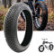 Fat Bike Tires, 20/24/26x3.0/4.0 Fat Reifen, Verbreiterung Strand Fahrrad Fett Reifen, rutschfeste Faltbare Elektrofahrradreifen, Fat Bike Reifen Ersatz Set für Wide Mountain Snow | 30 PSI(24X4.0)