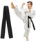 Funtery 260cm Judo gürtel Budogürtel Taekwondo Gürtel Judo Karate Gürtel Belt Kampfkunst Karate Kampfsport Gürtel Professioneller Karate Aikido Belt für Kinder Erwachsene Kampfsportgürte(Schwarz)