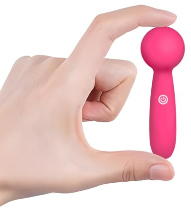 Mini Wand Vibrator Sex Toys for Women, Dildo Vibrator, Clitoral Stimulator with 10 Powerful Vibration Modes, Bullet Vibabrator for Women, Sex Toyscouples for Couples, Discreet Travel Adult Toys(Pink)