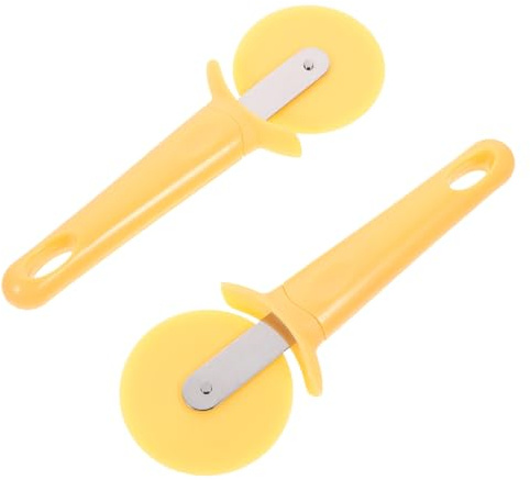 VALICLUD 2pcs Pizza Cutter Wheel Abs Plastic Pizza Slicer Tool with Sharp Rotary Blade for Home Kitchen and Pizzeria Use