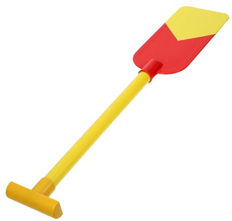 DECHOUS Pagaie de Bateau en Plastique 60 Cm Rouge et Jaune pour Garçon et Filles, Rame pour Barque à Rames, Hélice de Pagaie de Kayak Légère et Portable, Accessoire de Jeu et Spectacle