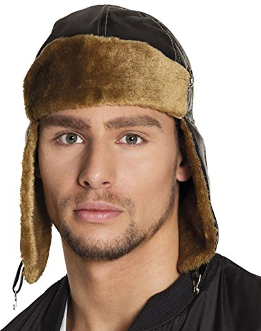 Boland 95936 - Mütze Pilot für Erwachsene, Hut für Pilot Kostüm, Faschingskostüme Männer, Kopfbedeckung für Kostüme, Karneval, Halloween, JGA