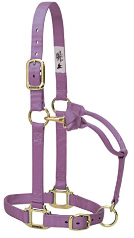 Weaver Leather Unisex-Erwachsene Keine Angabe Original Verstellbares Kinn-und Halfter, Nylon, Lavendel, Jährling, Yearling