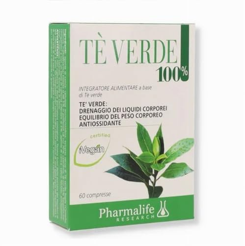 Pharmalife Tè Verde 100%, 60 Compresse