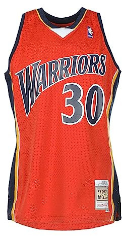 Mitchell & Ness Stephen Curry #30 Golden State Warriors 2009-10 Swingman NBA Trikot Orange
