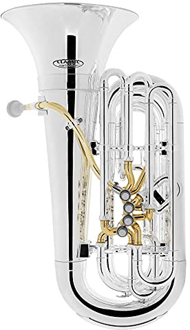 Classic Cantabile KT-30SR MardiBrass Kunststoff Bb-Tuba Silber, 2 kg