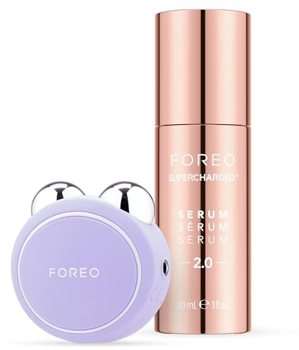 FOREO Firm & Fabulous BEAR mini Lavander + Serum 2.0 30ml | Face Lifting Device | Face Massager | Facial Skin Care Products | Facial Sculpting | Skincare Tools Gift Box | Gift Sets
