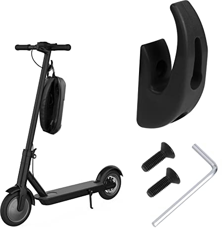 Ainiv Gancio di Trasporto per Scooter Elettrico, Monopattino, con Strumento a Vite, Accessori per Xiaomi 1S/M365/Pro, Nero