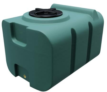 Varile Dricksvattentank på 100 liter, grön, BPA-fri, integrerad mässingsgänga på 3/4 tum, tillverkad i EU, livsmedelssäker (grön)