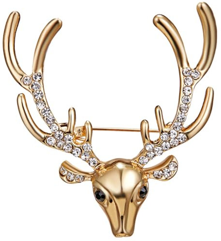LIFKOME Broche Élégante Forme De Cerf Avec Antlers Accessoire De Vêtement Pour Femme Pour Anniversaires Saint-valentin Broche Et Décorative Pour Ajouter Une Touche De Sophistication à