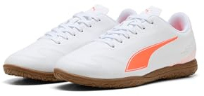 Puma Vitoria II It Jr Fußballschuh für Kinder, Unisex, Puma Blanco y Rojo Brillante, 5 UK