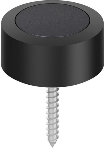 FSB 0 00004 0810, 60mm, schw.Gum, AL3 Wandtürpuffer 38 3880 Länge 60 mm, Aluminium schwarz matt