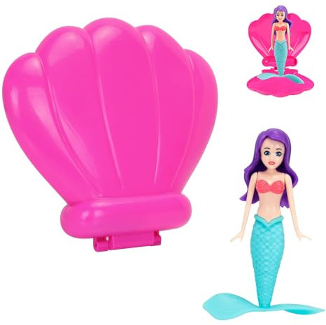 LXYYDS Jouet de Piscine Sirène Coquille, Jouet de Plongée en Forme de Sirène, Jouets Piscine Forme Coquillage Sirène Qui Tourne, Accessoires de Piscine et Jouets de Piscine pour Enfants