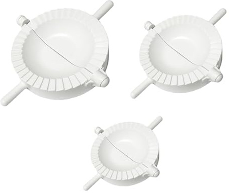 3 Pcs Ravioli Dumpling Maker Set, Manual Chinese Dumpling Pasty Molds Cutter Gyoza Empanada Mould Pie Dough Pastry Wrapper Press Cutter,Gyoza Wrappers,Pie Maker