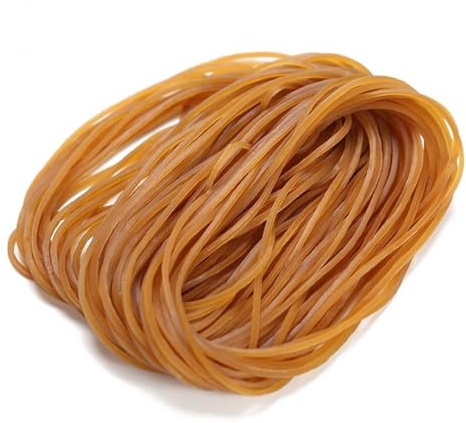 Gula elastiska gummiband, Gummiband Gula 70x1,4mm 200 st