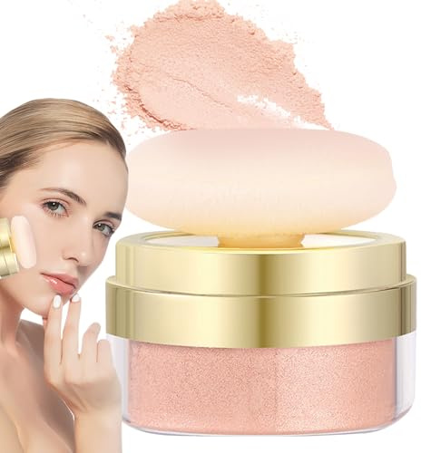 Polvo suelto, cosmético impermeable para el acabado | Polvo fijador mate impermeable para piel | Para difuminar imperfecciones base de maquillaje facial citas reuniones reuniones
