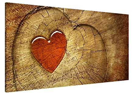 Magnettafel Natural Love Memoboard Design Quer Metall Magnet Pinnwand Motiv Wand Stahl Küche Büro, Größe HxB: 37cm x 78cm
