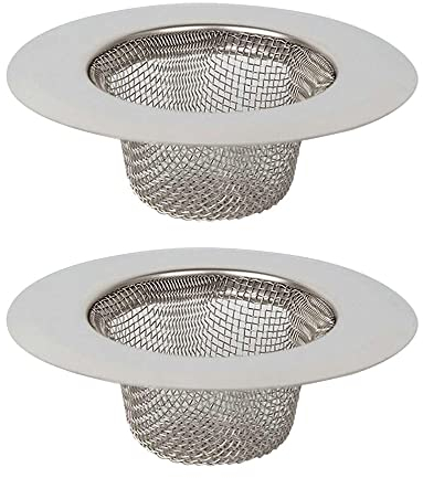 2 Pezzi Filtro Lavello Cucina, Lavandino Filtro, Vasca da Bagno Filtro, Lavabo Lavelli Cucina Filtro, Applica Alla Maggior Parte dei Vasca da Bagno, Doccia e Scarico o Lavelli da Cucina