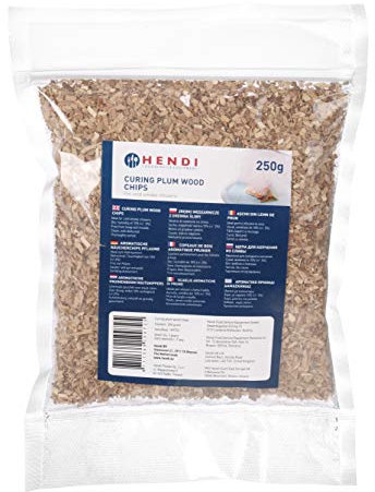 HENDI Copeaux de Bois Aromatique, Bois de prunier, pour fumer à chaud dans un fumoir de table ou un fumoir armoire, 250gr