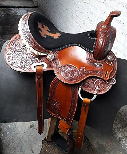 Equestrian Universe Western Sella Barrel Racing Style Giovani/Bambini Sella