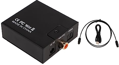 Convertidor de Sonido Digital a Analógico, Convertidor Profesional de Reducción de Ruido, Convertidor USB sin Distorsiones, Adaptador de Sonido Digital, Convertidor de Audio de 3,5 Mm con Cable Y Cabl