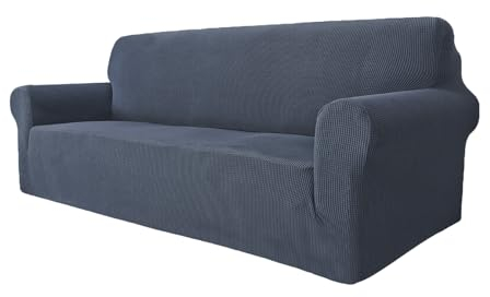 GRIFEMA GH1003-1 Sofa Covers 3 Seater High Stretch Pessimistic Couch Covers Super Soft Sofa Slipcover Elastic Straps Furniture Protector Covers