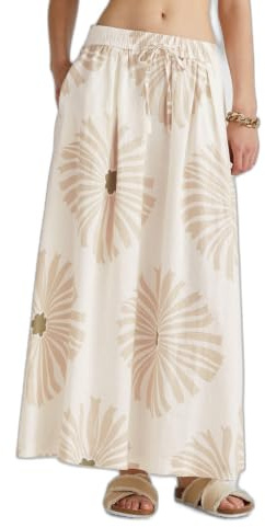 United Colors of Benetton Gonna 4kprd004t Jupe, Beige, XS Femmes