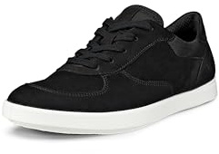 ECCO Sneaker da Donna per Il Tempo Libero Minimalista retrò Pizzo, Nero, 8-8.5